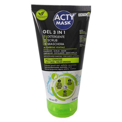 Acty Mask Gel facial 3en1 anti puntos negros 150ml