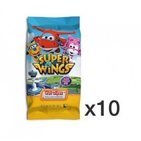 Toallitas infantiles Super Wings 20 uds. Caja 10 paquetes