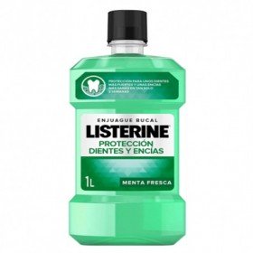 Listerine protección encías y dientes enjuague bucal 1L