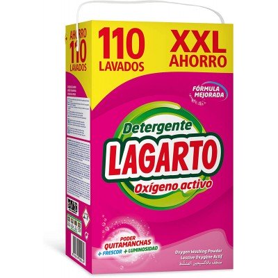 Lagarto detergente XXL oxígeno activo 110 lavados