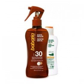 Babaria Spray aceite protector solar SPF30 coco + Aftersun Aloe Vera