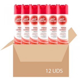 Ambientador Air Monic Spray Rosa Carmesí spray 300 ml. Caja 12 uds