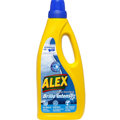ALEX Cera incolora para suelos brillo intenso 750 + 100 ml